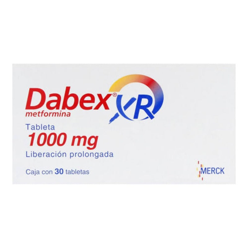 Dabex Xr 1000 Mg Con 30 Tabletas Liberación Prolongada