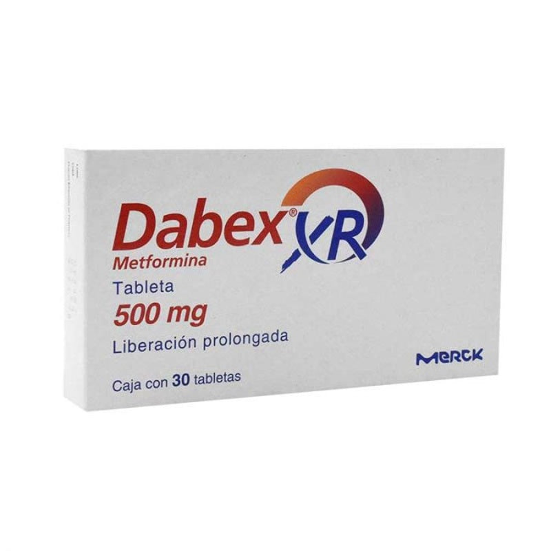 Dabex Xr 500 Mg Con 30 Tabletas Liberación Prolongada