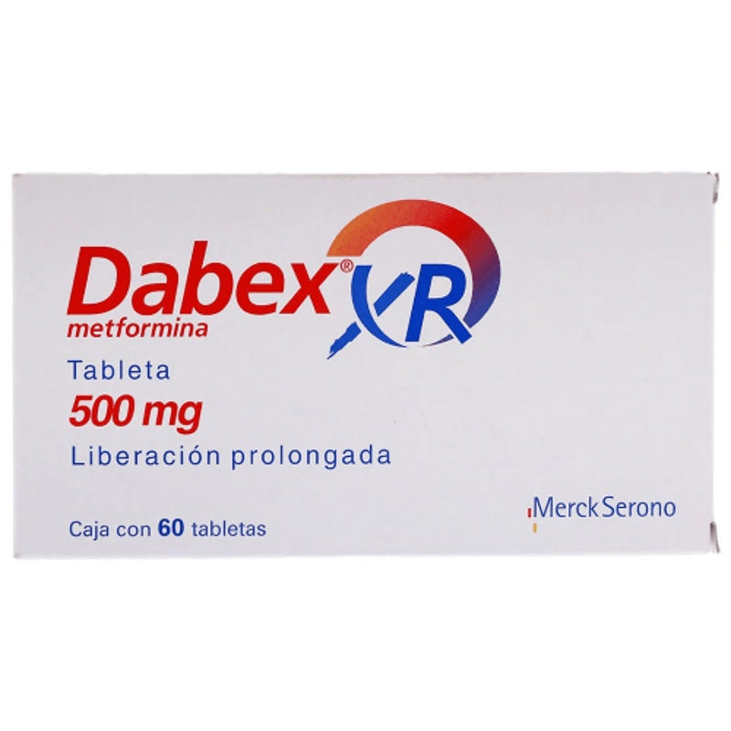 Dabex Xr 500 Mg Con 60 Tabletas Liberación Prolongada