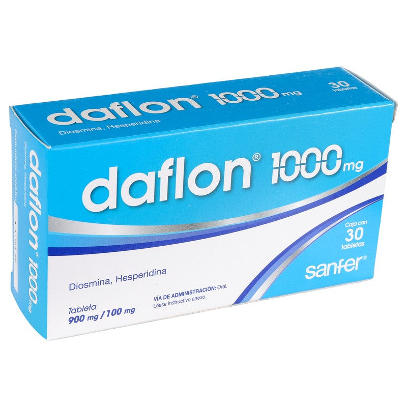 Daflon 1000 Mg Con 900  100 Mg Con 30 Tabletas 7501070615321 2