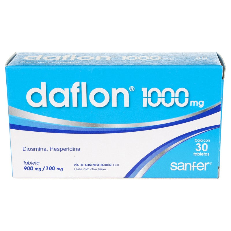 Daflon 1000 Mg Con 900  100 Mg Con 30 Tabletas 7501070615321 3