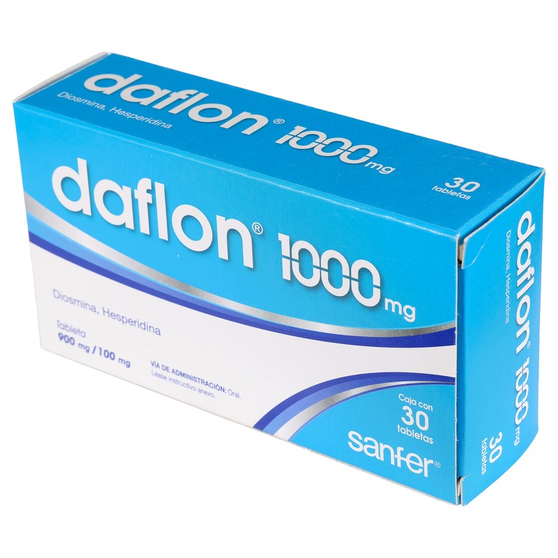Daflon 1000 Mg Con 900  100 Mg Con 30 Tabletas 7501070615321 4