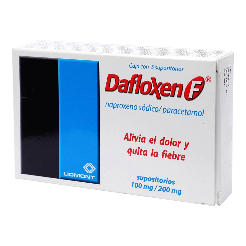 Dafloxen F 100 / 200 Mg 5 Supositorios 7501299301968 perfil 3