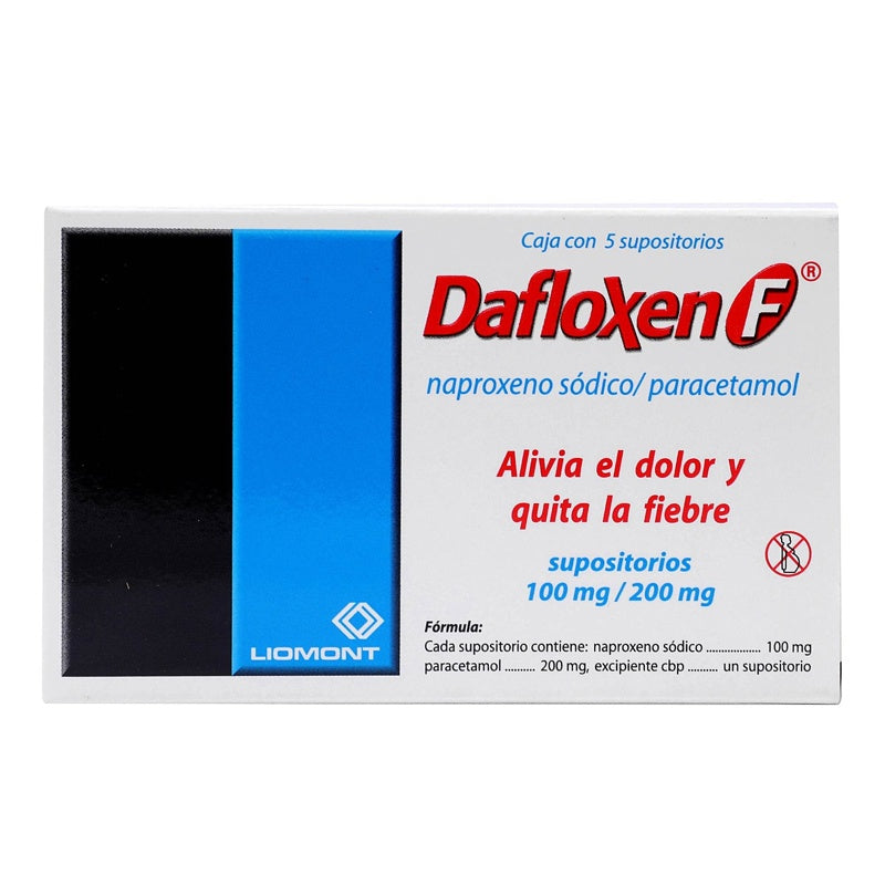 Dafloxen F 100 / 200 Mg 5 Supositorios 7501299301968 perfil 4