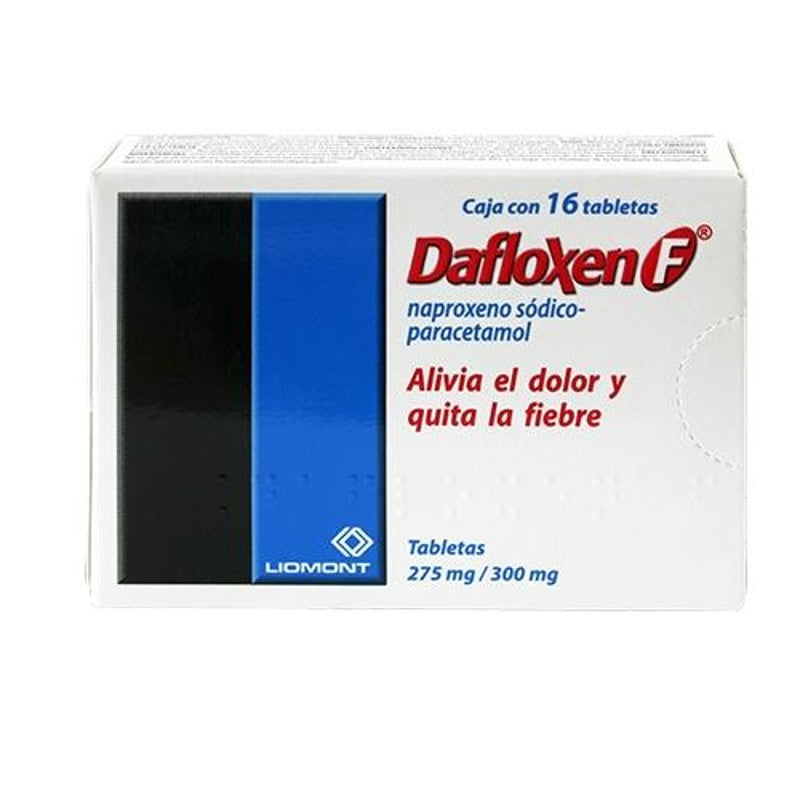 Dafloxen F 275 / 300 Mg Con 16 Tabletas