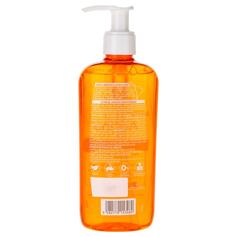 Darrow Actine Piel Grasa Limpiador 240 Gr Gel 3282770153484 7