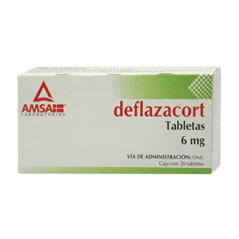 Deflazacort 6 Mg Con 20 Tabletas Amsa