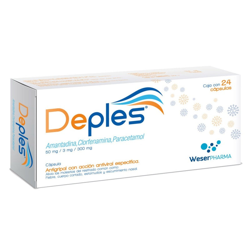 Deples 50 / 3 / 300 Mg Con 24 Capsulas