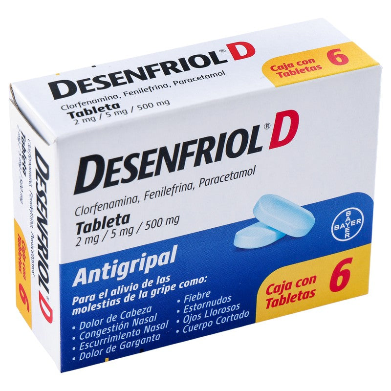 Desenfriol D2  5  500 Mg Con 6 Tabletas 7502276040641 2