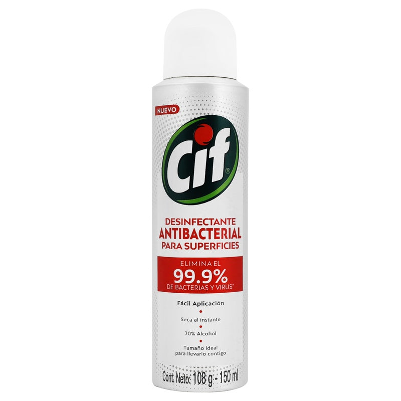 Desinfectante Cif Antibacterial Super Spray 150 Ml 7506306223189 perfil 3