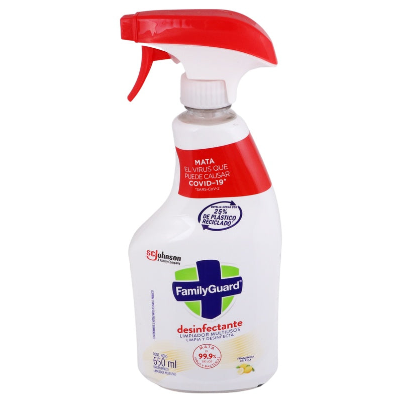 Desinfectante Family Guard Citrico Atom 650 Ml 7501032920548