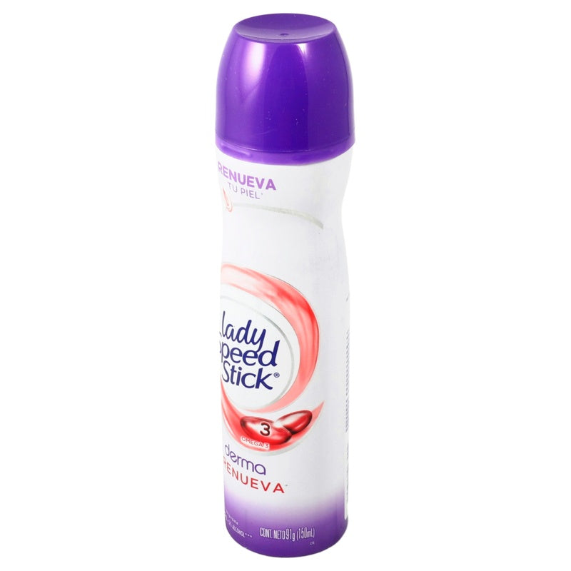 Desodorante Lady Speed Derma Omega 3 91 Gr Spray perfil 3