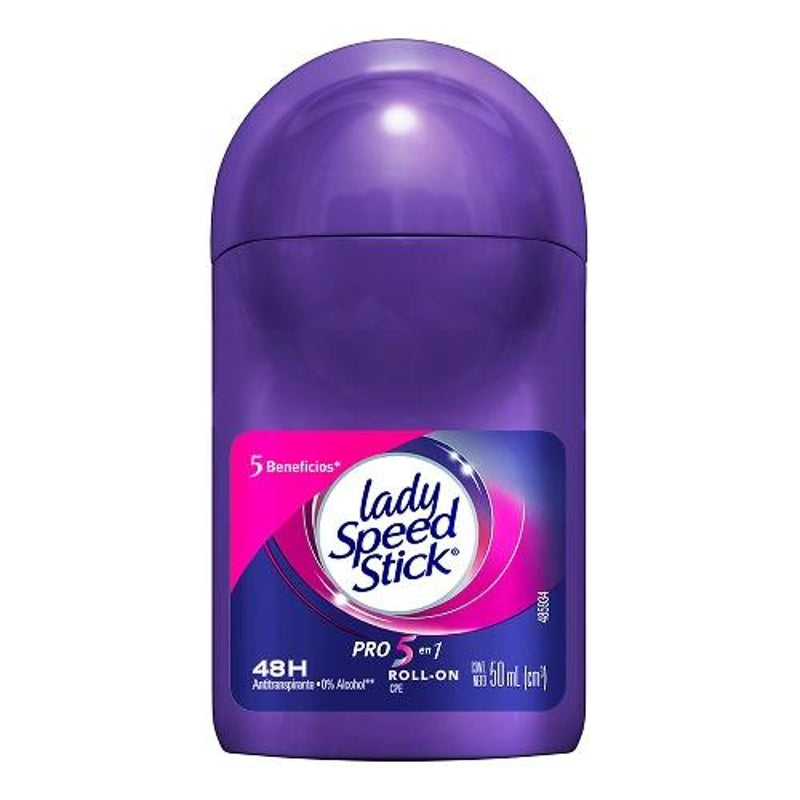 Desodorante Lady Speed Pro 5 Beneficios 50 Ml Roll-On