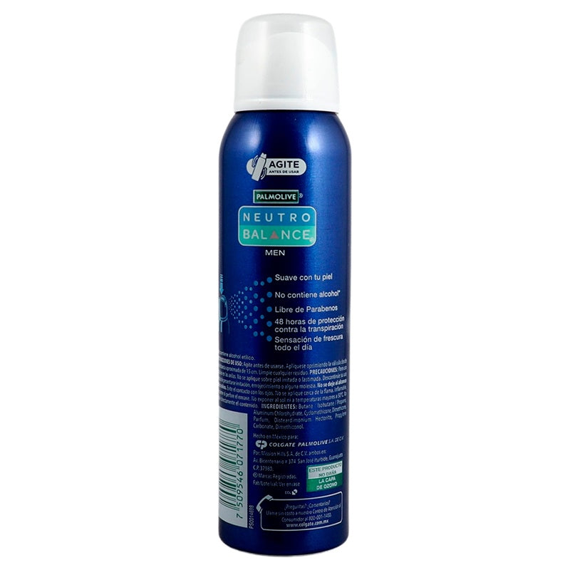 Desodorante Neutro B Men 48H Spray 91 G perfil 5