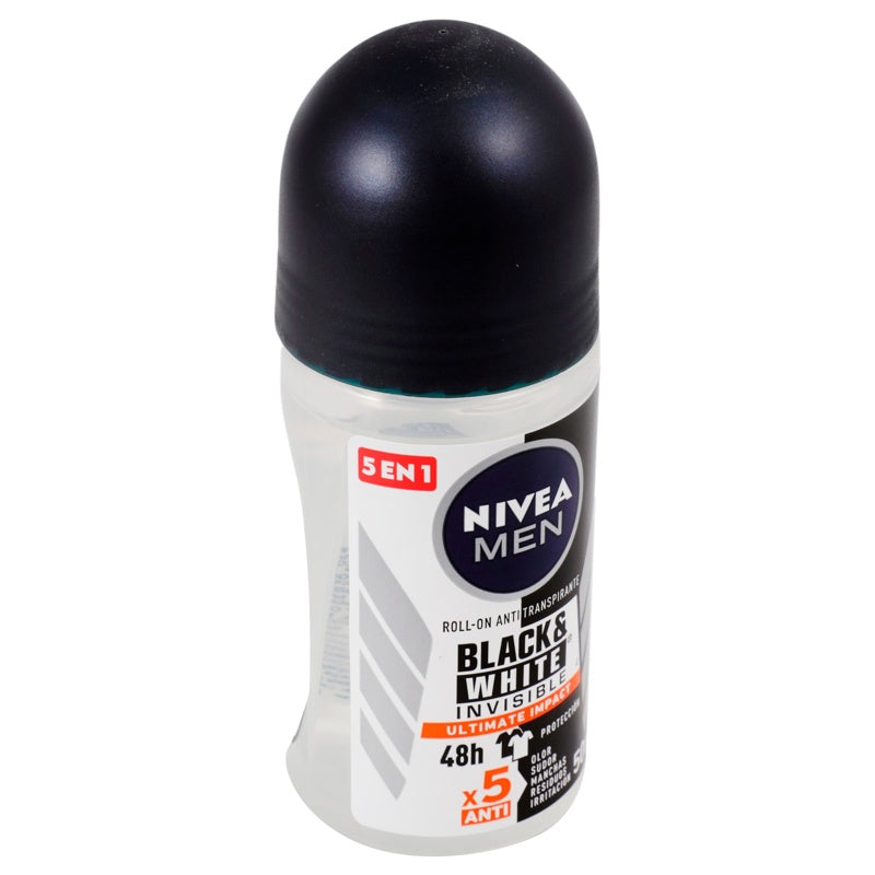 Desodorante Nivea Men B&W Ultim Roll On 50 Ml perfil 2