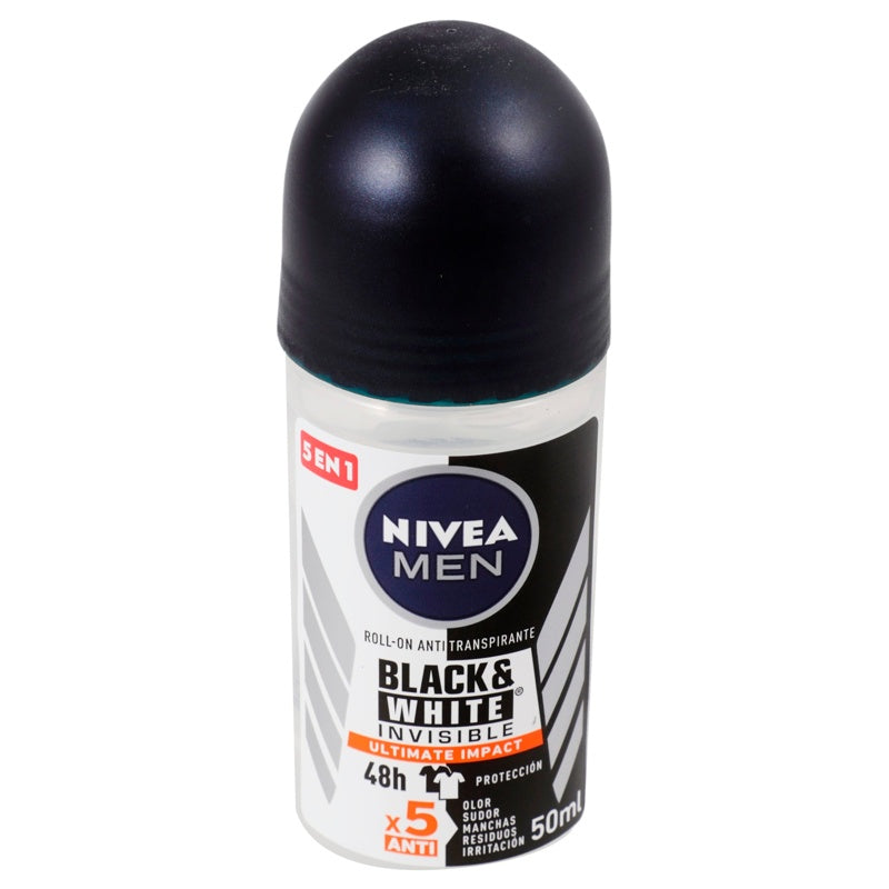 Desodorante Nivea Men B&W Ultim Roll On 50 Ml perfil 3
