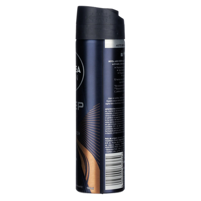 Desodorante Nivea Men D Espres Spray 150 Ml perfil 5
