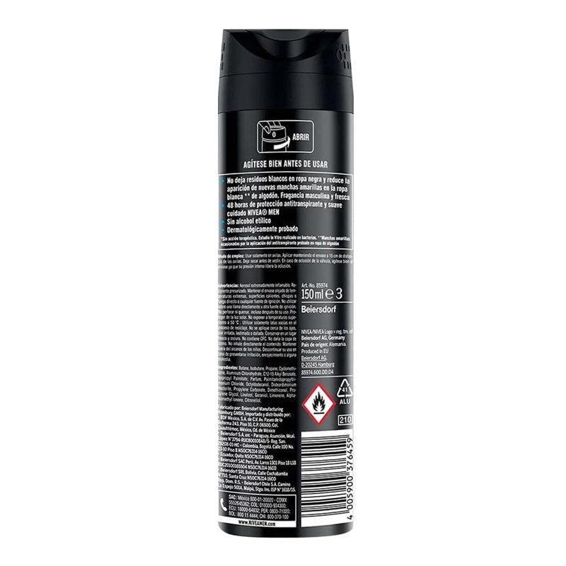 Desodorante Nivea Meninvfres Spray 150 Ml perfil 2