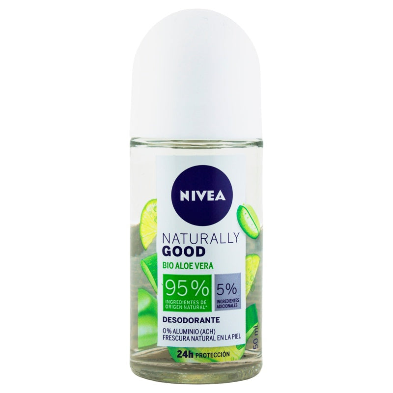 Desodorante Nivea Natural B-Aloe R-On50 Ml