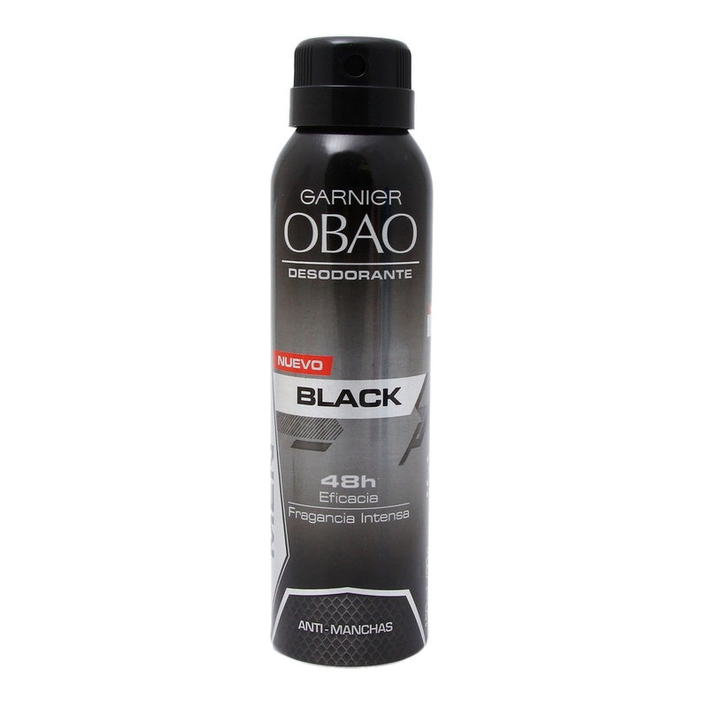 Desodorante Obao Men 48H Black Spray 150 Ml 7509552911664