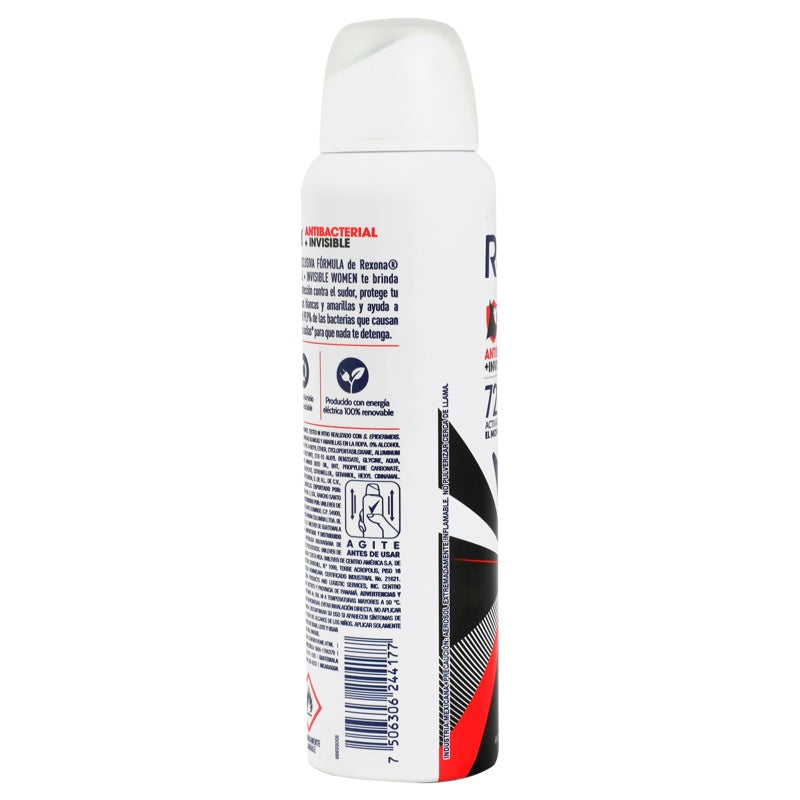 Desodorante Rexona Antibacterial Invi Spray 150 Ml 7506306244177 perfil 8