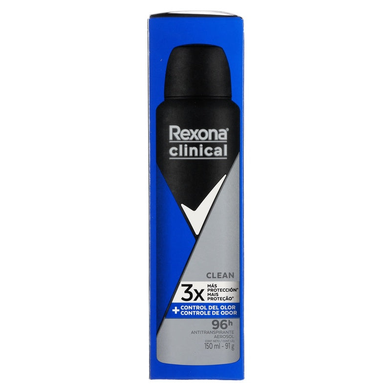 Desodorante Rexona Clin Clean Spray 150 Ml 7506306214972 perfil 2