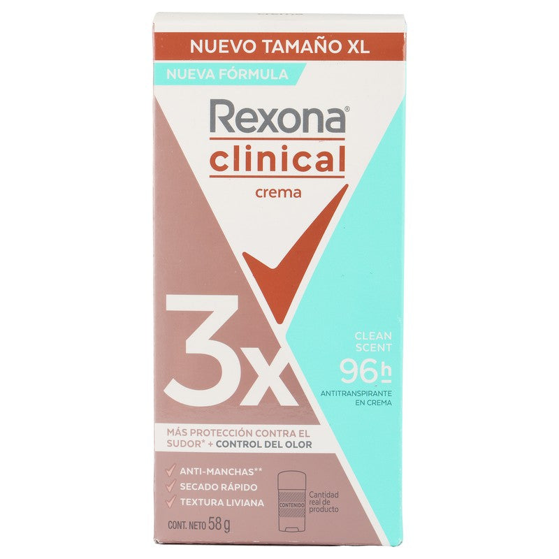 Desodorante Rexona Clinic Clean Scens Crema 75076863