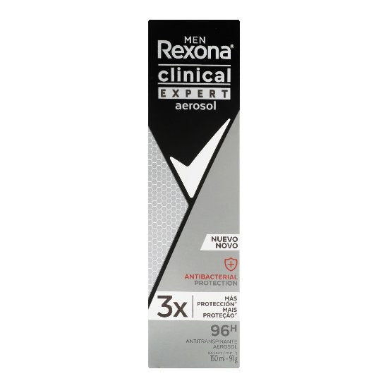 Desodorante Rexona Clinic Expert Antibacterial Men 91 Gr Spray 7506306214965
