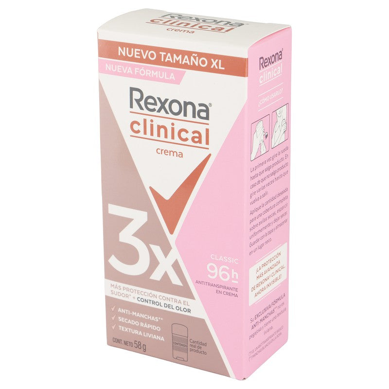 Desodorante Rexona Clinical Clasic 58 Gr Crema 75076818 4