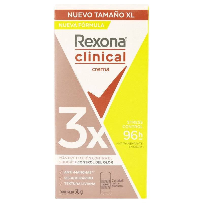 Desodorante Rexona Clinical Estress Control 58 Gr Barra 849 75076849