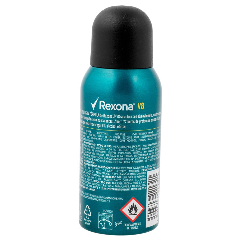 Desodorante Rexona Men Mot-Sen V8 Spray 98 Ml 7506306221321 perfil 7