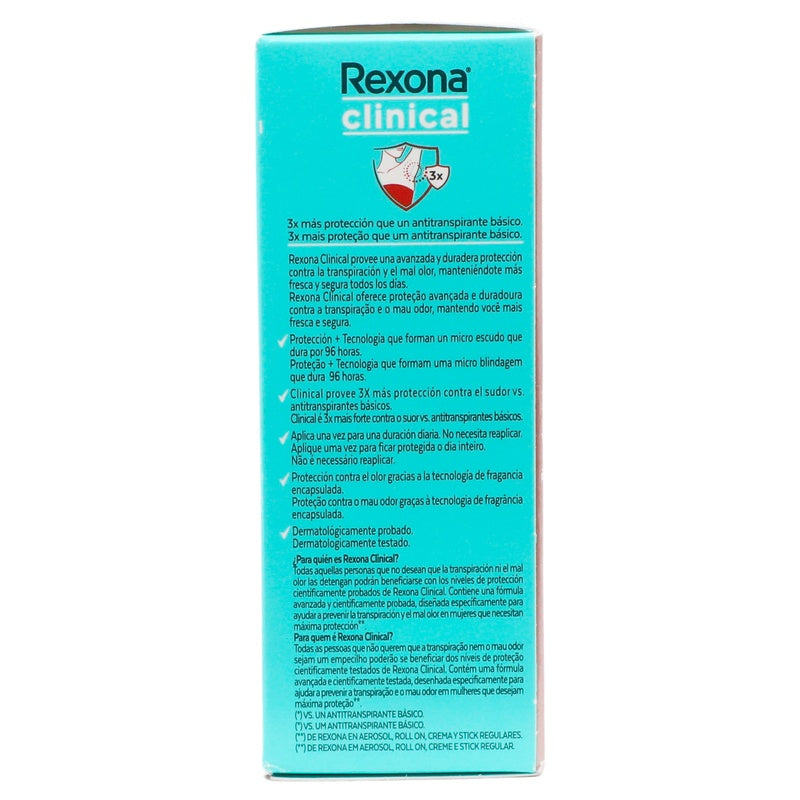 Desodorante Rexona Woman Clin C-Fr Stick48 G 79400110695 perfil 3