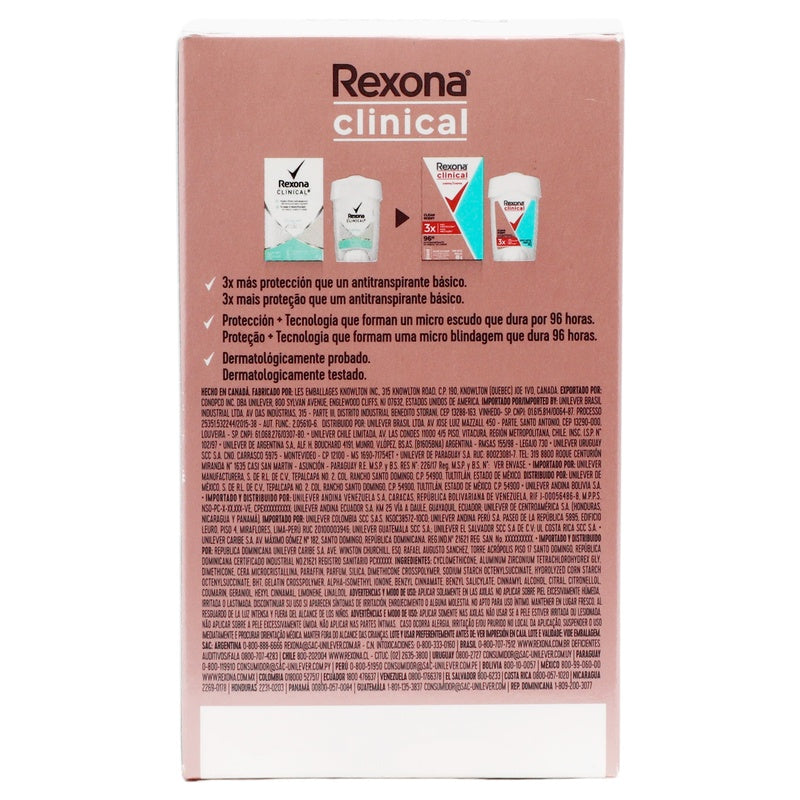 Desodorante Rexona Woman Clin C-Fr Stick48 G 79400110695 perfil 6
