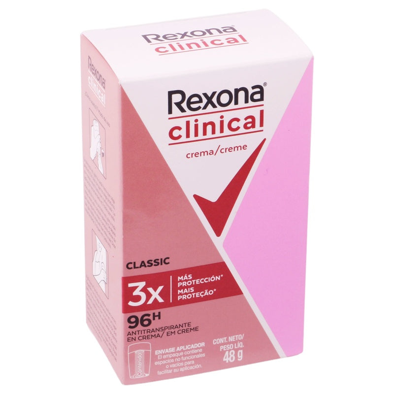 Desodorante Rexona Woman Clin Crema Stick48 G perfil 2