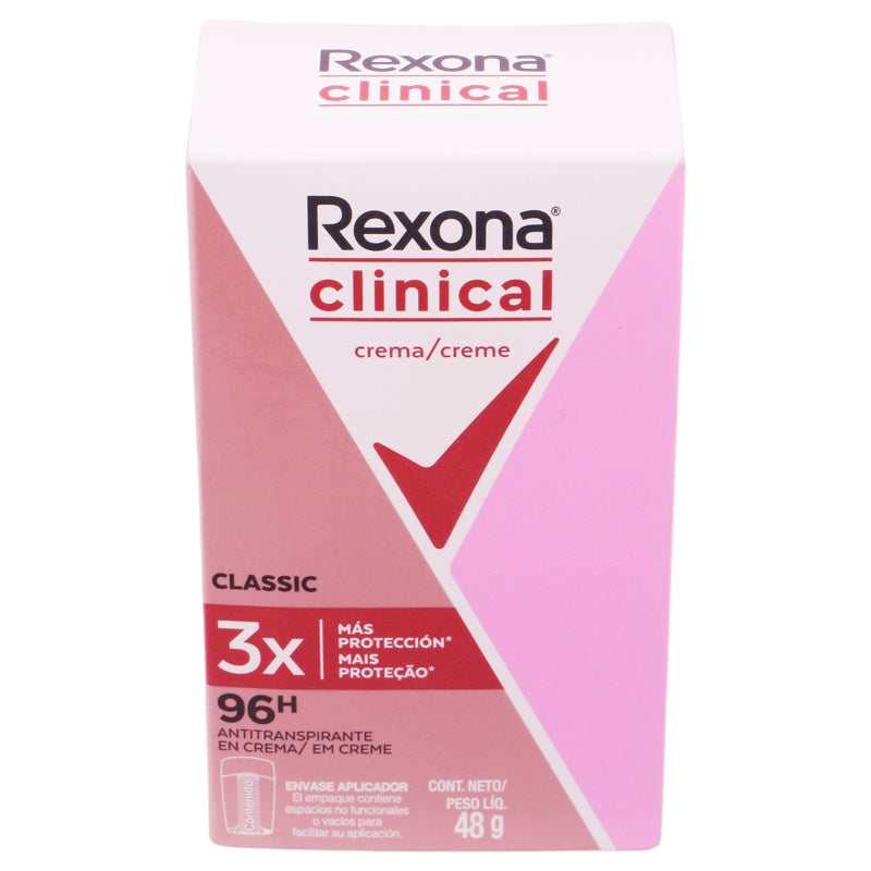 Desodorante Rexona Woman Clin Crema Stick48 G perfil 3