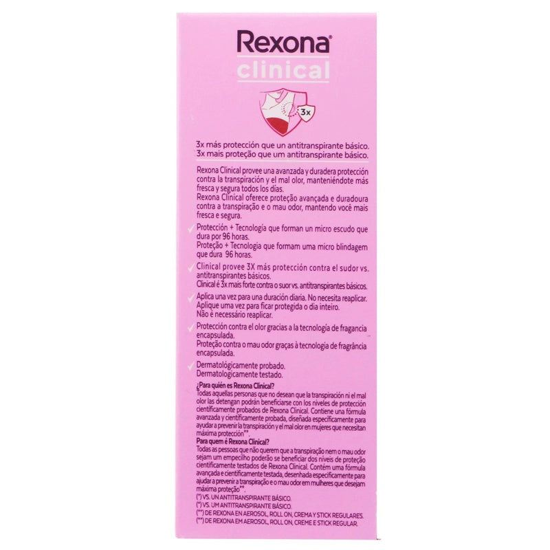 Desodorante Rexona Woman Clin Crema Stick48 G perfil 5