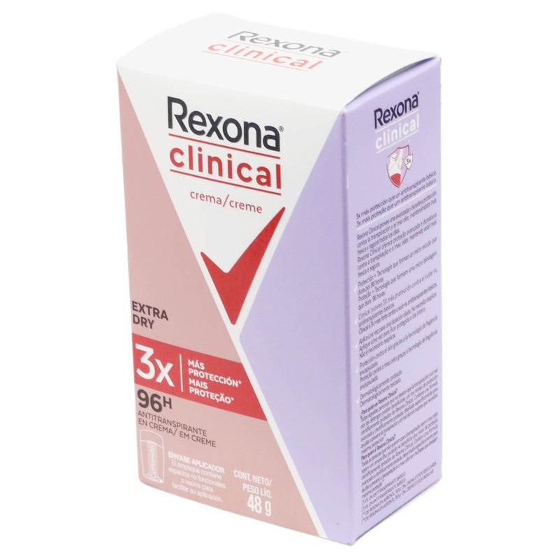 Desodorante Rexona Woman Clin Exdry Stick 48 G perfil 3