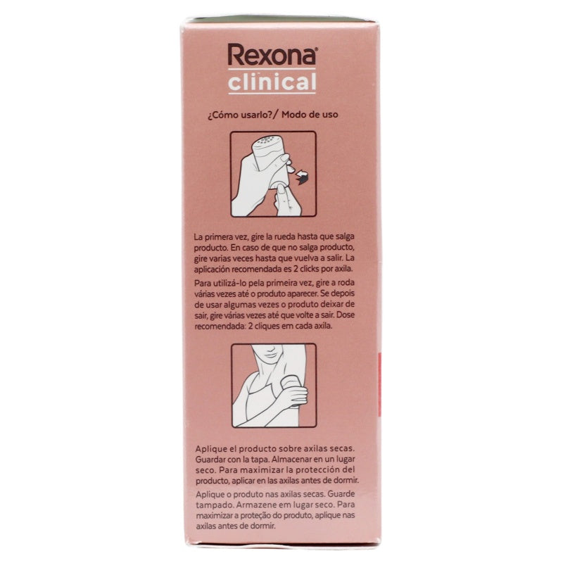 Desodorante Rexona Woman Clin Exdry Stick 48 G perfil 7