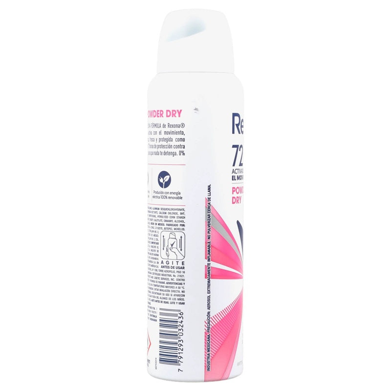 Desodorante Rexona Woman Pow-Dry Spray 150 Ml 7791293032436 perfil 6