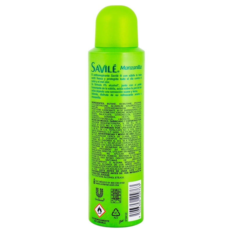 Desodorante Savile Manzanilla Spray 150 Ml perfil 5