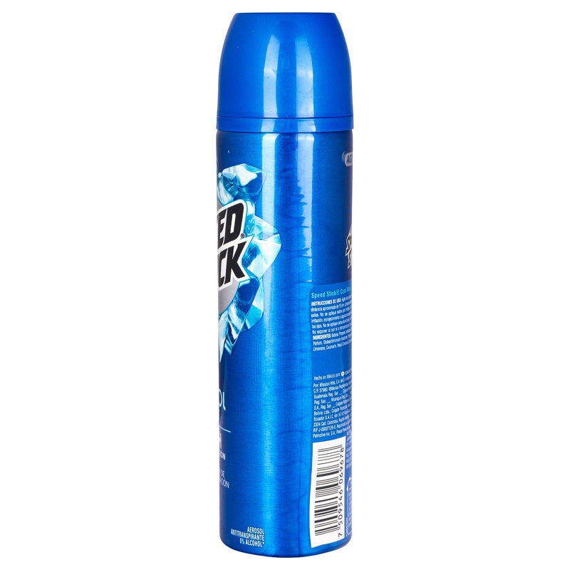 Desodorante Speed S 48H Cool Blue Spray 91 G perfil 8