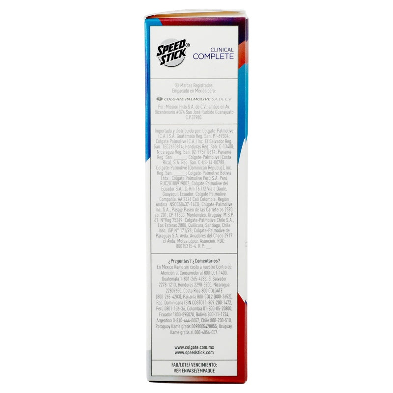 Desodorante Speed S Clinic Protec 50 G perfil 4
