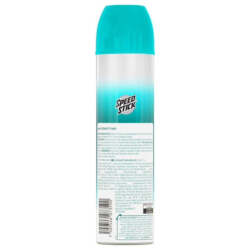 Desodorante Speed S Fresh Spray 140 Ml 7509546073590 perfil 2