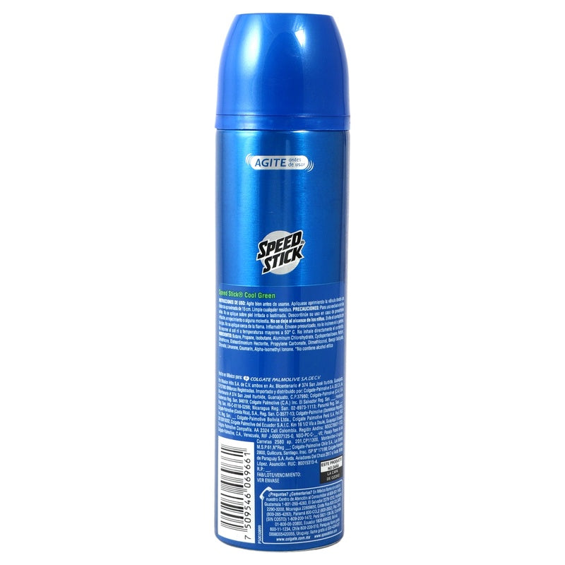 Desodorante Speed Stick Aerosolcool Green 150 Ml 7509546069661 perfil 3