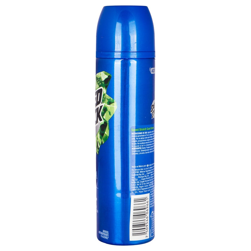 Desodorante Speed Stick Aerosolcool Green 150 Ml 7509546069661 perfil 9