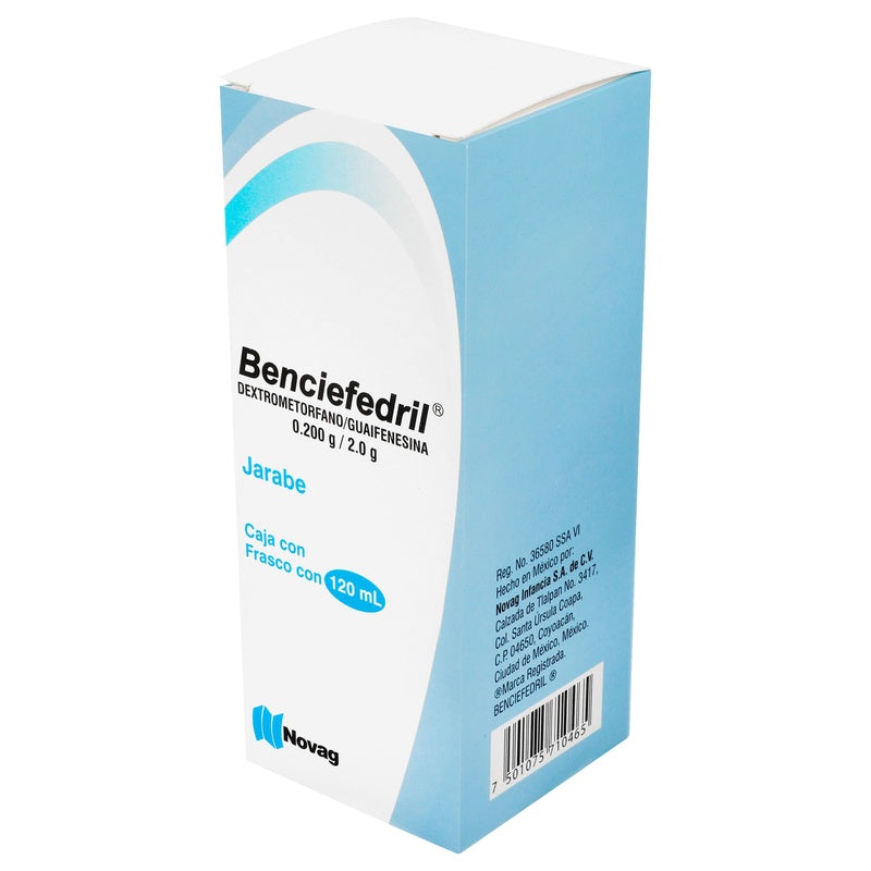 Dextrometorfano / Guaifenesina 10 / 100 Mg / 5 Ml 120 Ml Jarabe Benciefedril 7501075710465 perfil 5