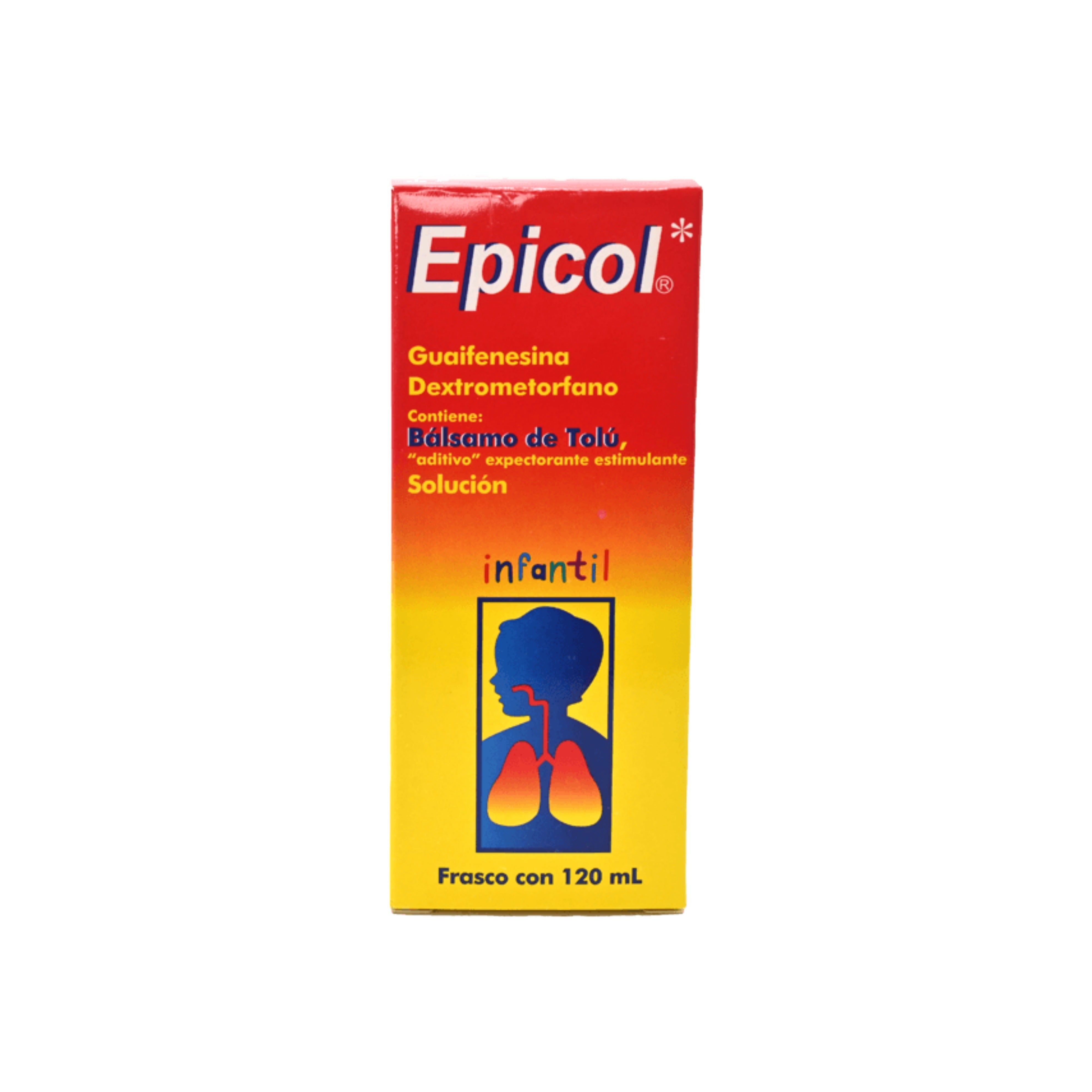 Guaifenesina / Dextrometorfano 2 / 100 Mg 120 Ml Epicol Infantil 637420440828