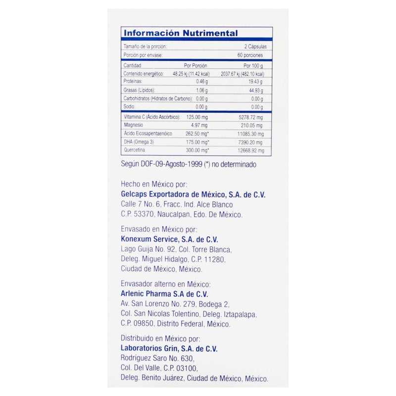 Diaquertam Suplemento Alimenticio 120Capsulas