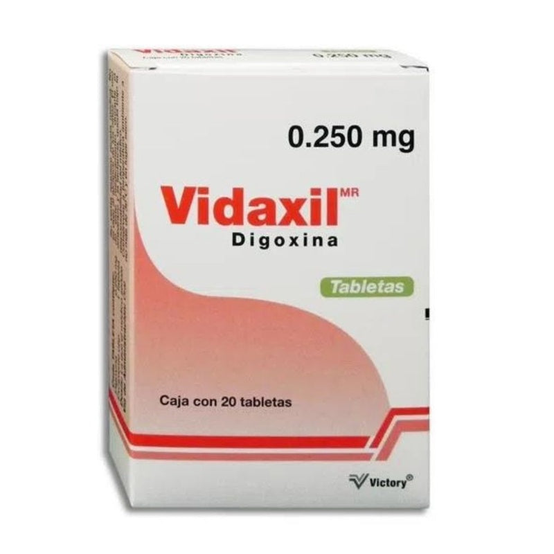 Digoxina 0.250 Mg Con 20 Tabletas Vidaxil 1704
