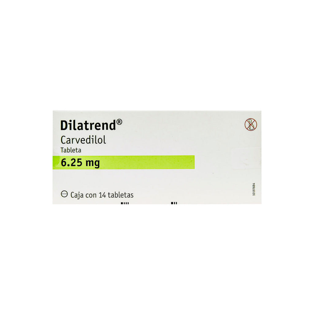Dilatrend 6.25 Mg Con 14 Tabletas 4260095681720